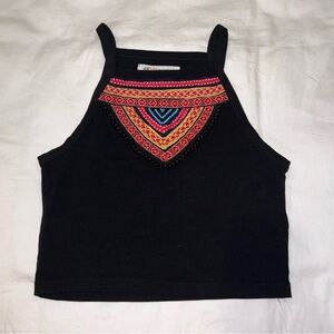 H&M loves Coachella cropped shirt
